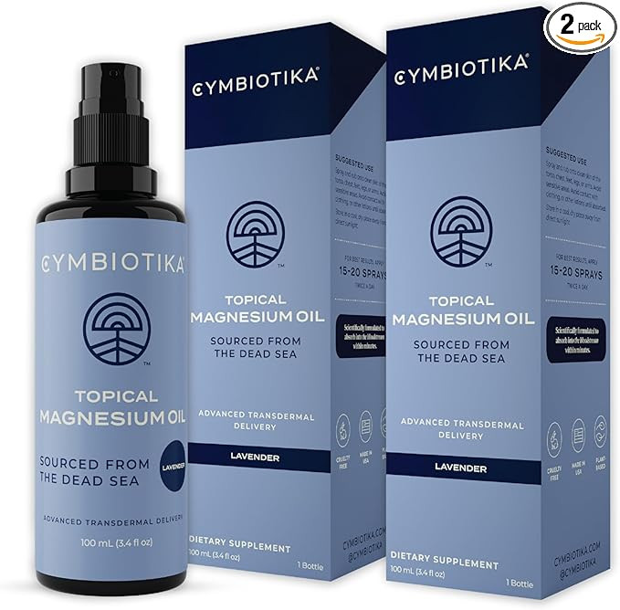 CYMBIOTIKA Topical Magnesium Oil Spray for Body, USA Made, Supplement for Leg Cramps, Muscle, Joi... | Amazon (US)