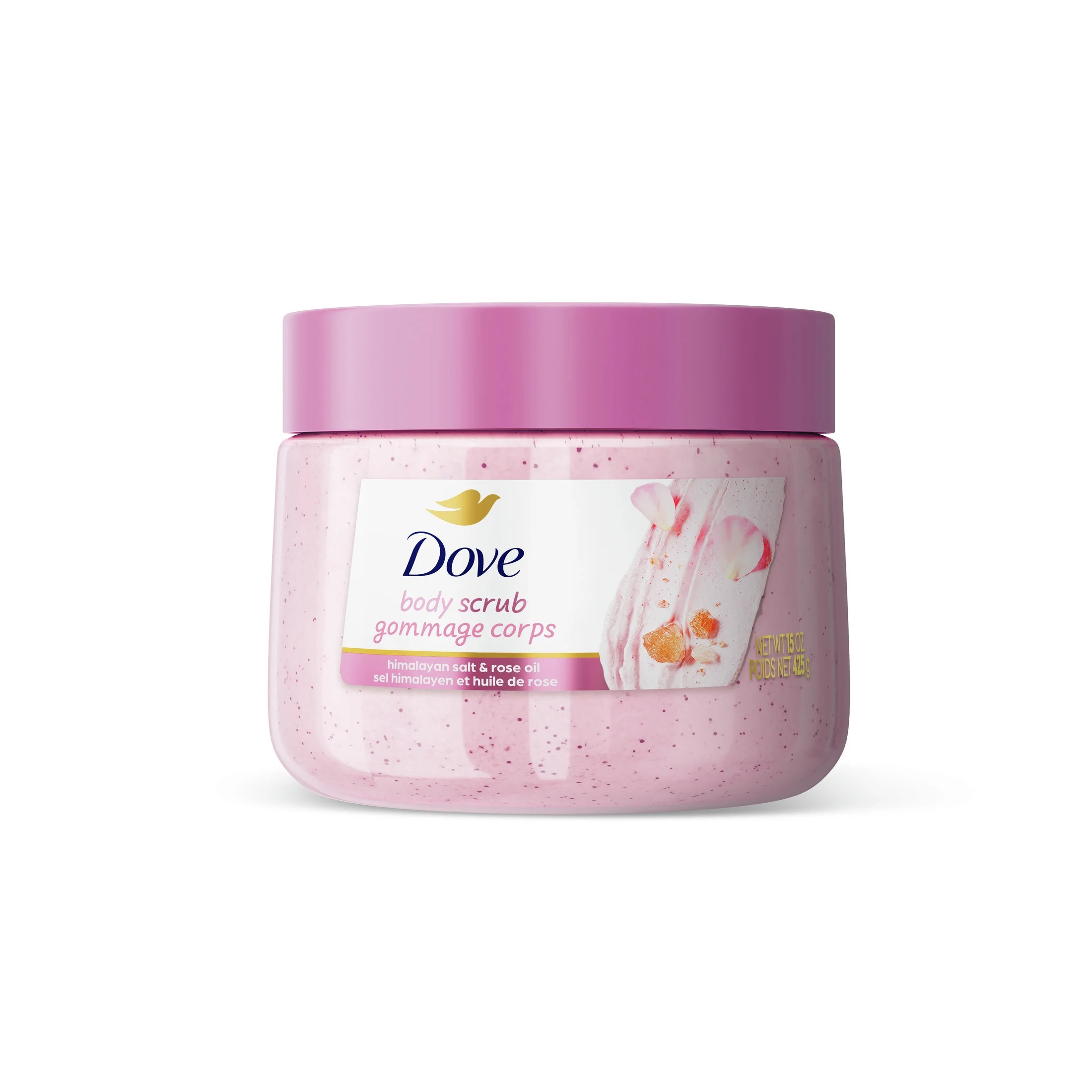 Dove Exfoliating Body Scrub for Women Himalayan Salt & Rose Oil, 15 oz | Walmart (US)