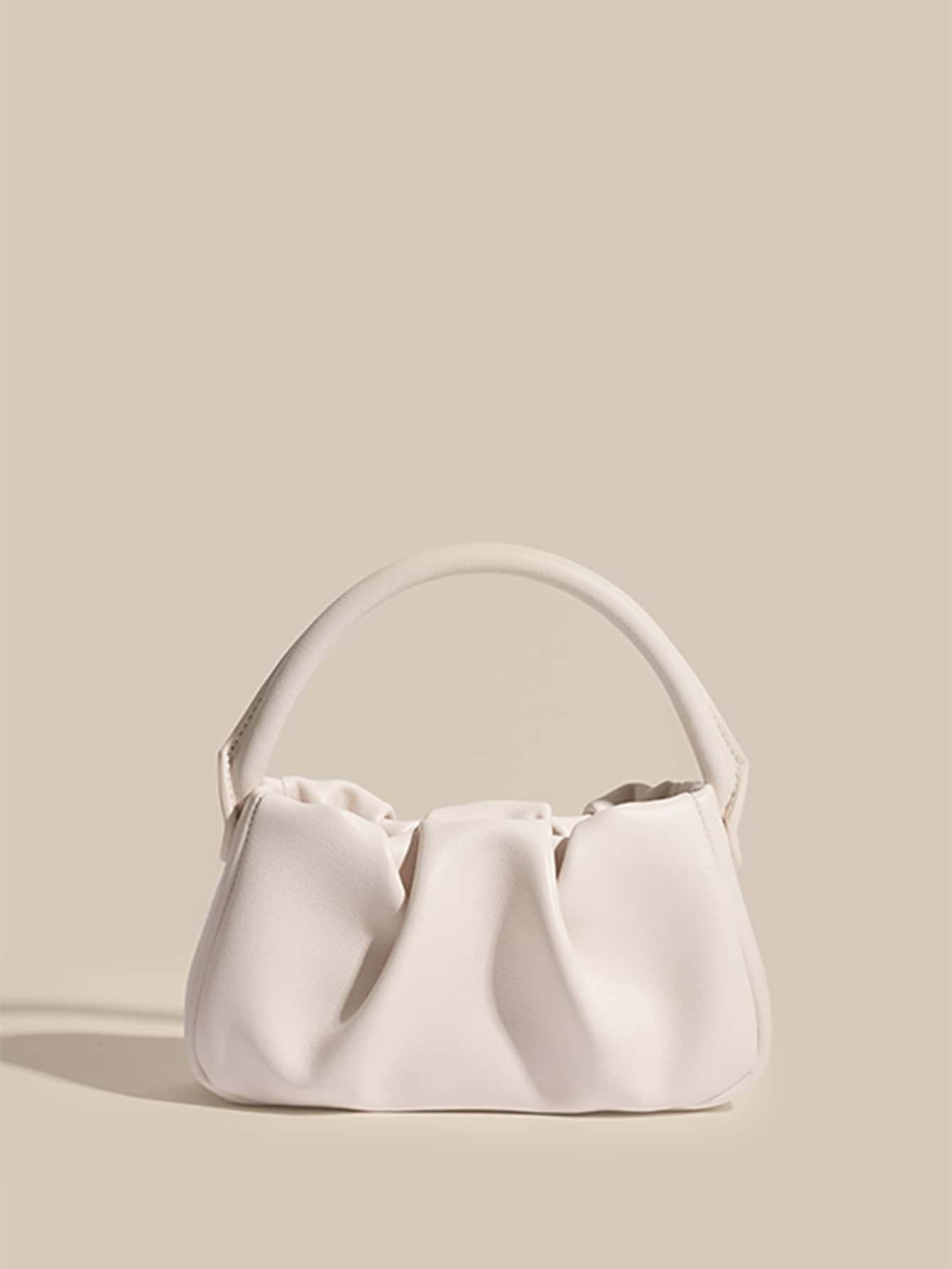 Minimalist Ruched Satchel Bag | SHEIN