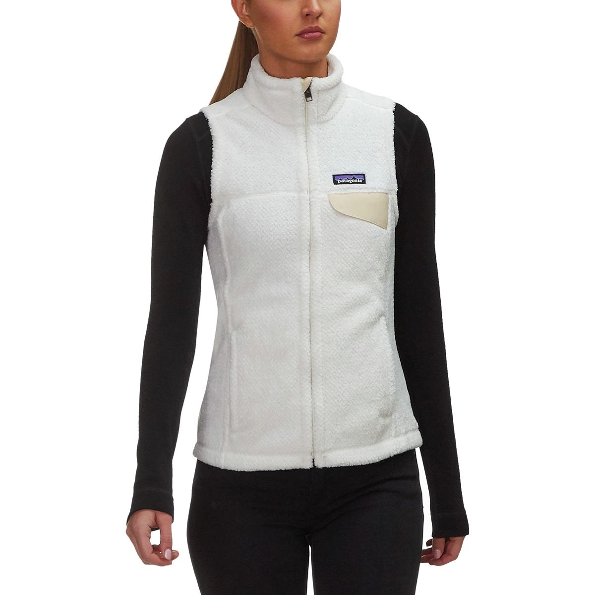 Patagonia Re-Tool Vest - Women's Raw Linen/White X-dye, L | Backcountry.com