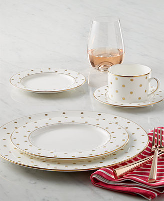 kate spade new york Larabee Road Gold Collection  & Reviews - Fine China - Macy's | Macys (US)