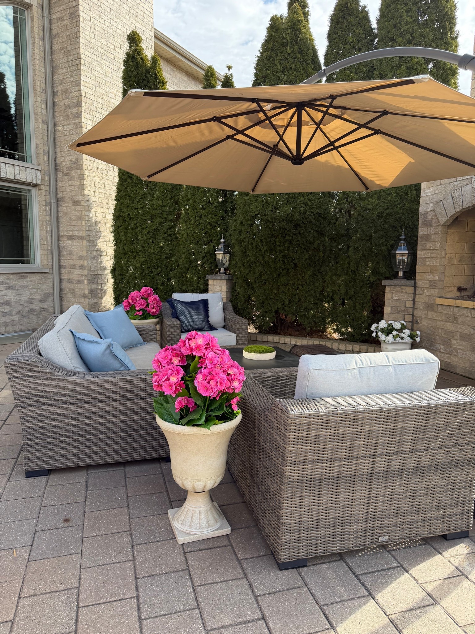 #Ad Spring patio refresh 🤍

Our outdoor seating set and cantilever umbrella are both from @wayfair and completely transformed this space. Neutral, comfortable, and perfect for relaxing or entertaining outside.

Linking the patio set and umbrella here.

#WayfairPartner #wishyouwerehere #outdoor #Wayfair @Wayfair 

#LTKHome #LTKSpringSale #LTKSeasonal