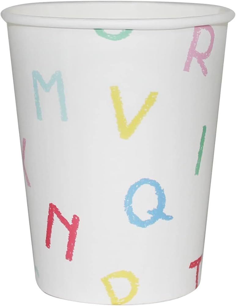 Back To School Alphabet Cups, 12 ct | Back To School Party Supply | Kindergarten Graduation Party | Amazon (US)