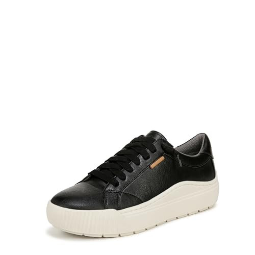 Dr. Scholl's Women's Time Off Go Sneaker Black Faux Leather 11 M | Amazon (US)