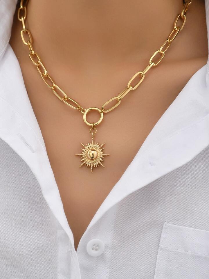 Sun Charm Necklace | SHEIN