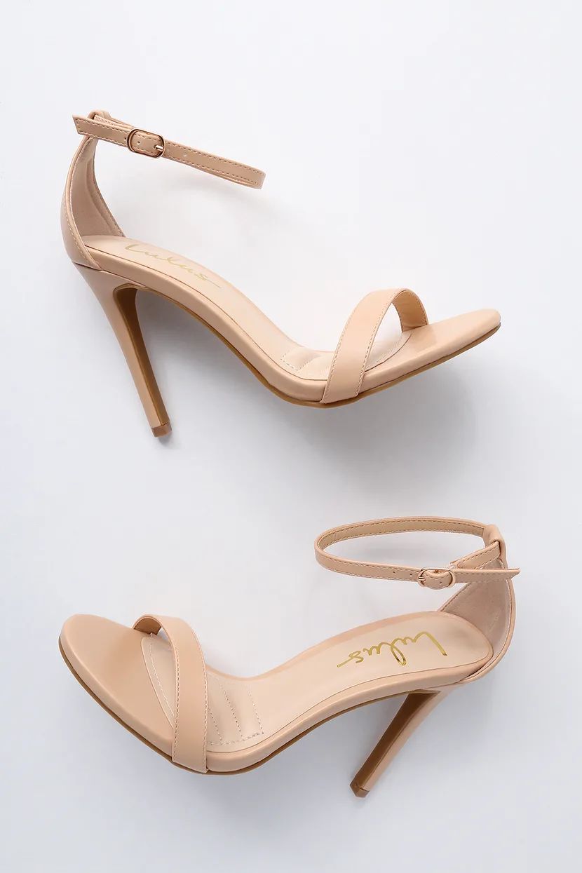 Loveliness Light Nude Ankle Strap Heels | Lulus (US)