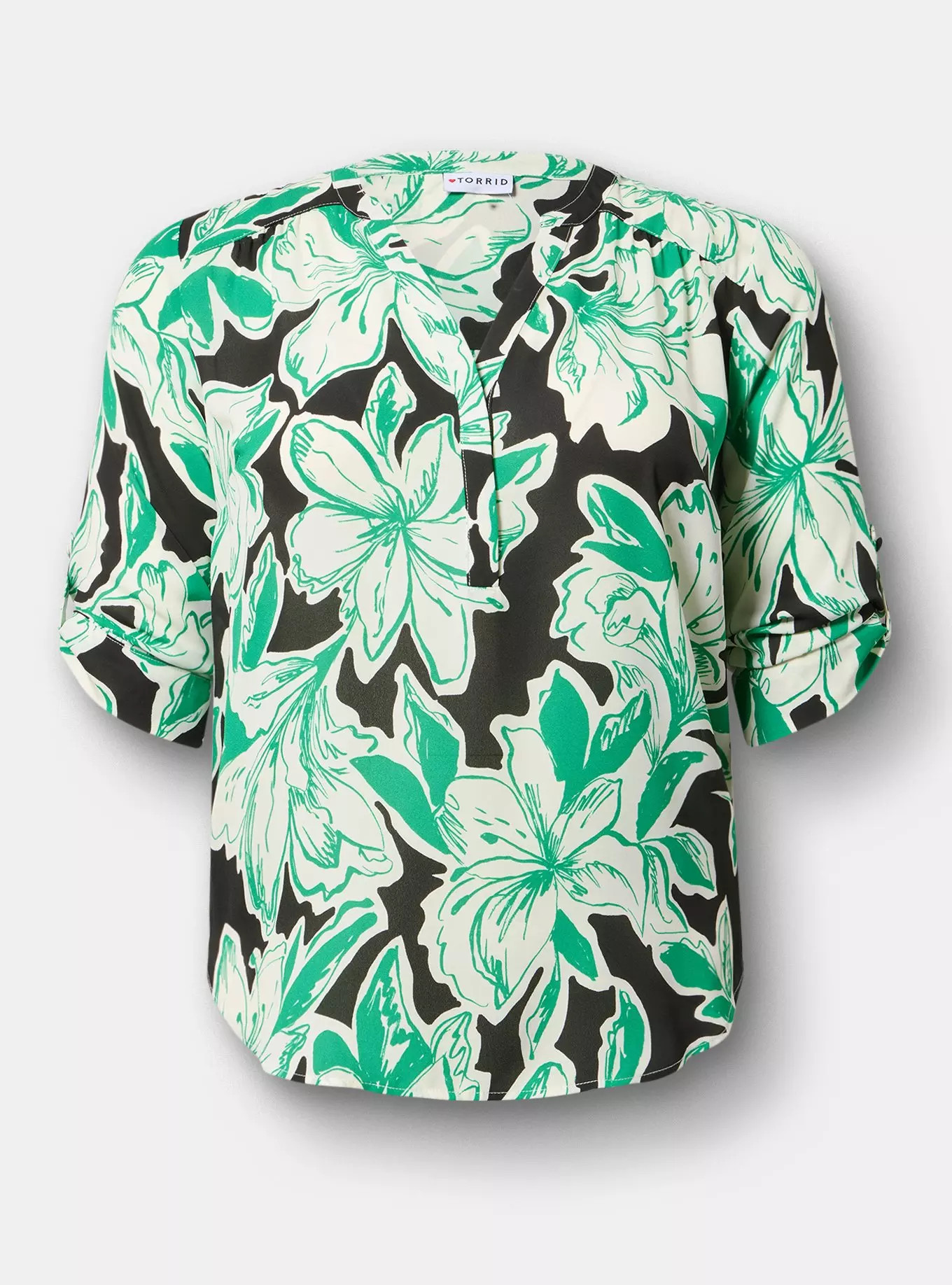 Harper Georgette 3/4 Sleeve Blouse | Torrid (US & Canada)