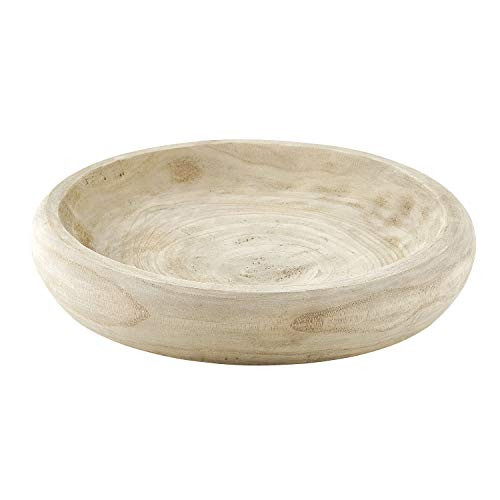 Santa Barbara Design Studio Wood Serving Bowl, Hand Carved Paulownia Wood Fruit Bowl/Decor, 11.5" Large, Natural | Amazon (US)