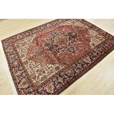 Farihah One-of-a-Kind 7'4'' X 10' 1980s Wool Area Rug Red | Wayfair North America