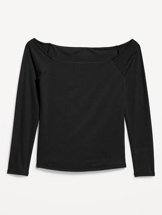 Fitted Off-the-Shoulder Top for Women | Old Navy (US)