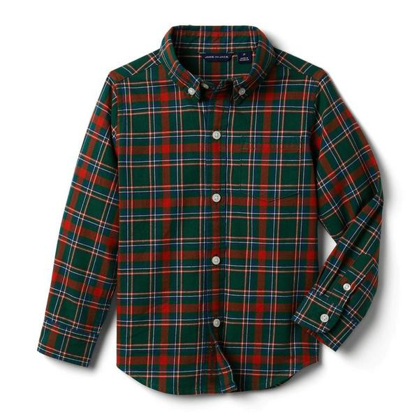 Brushed Twill Plaid Shirt | Janie and Jack