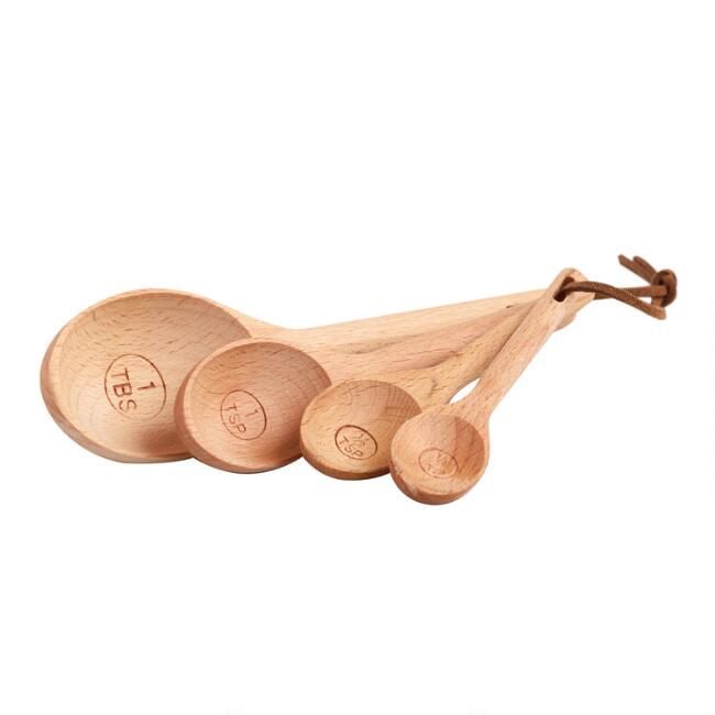 Natural Wood Nesting Measuring Spoon Set | World Market