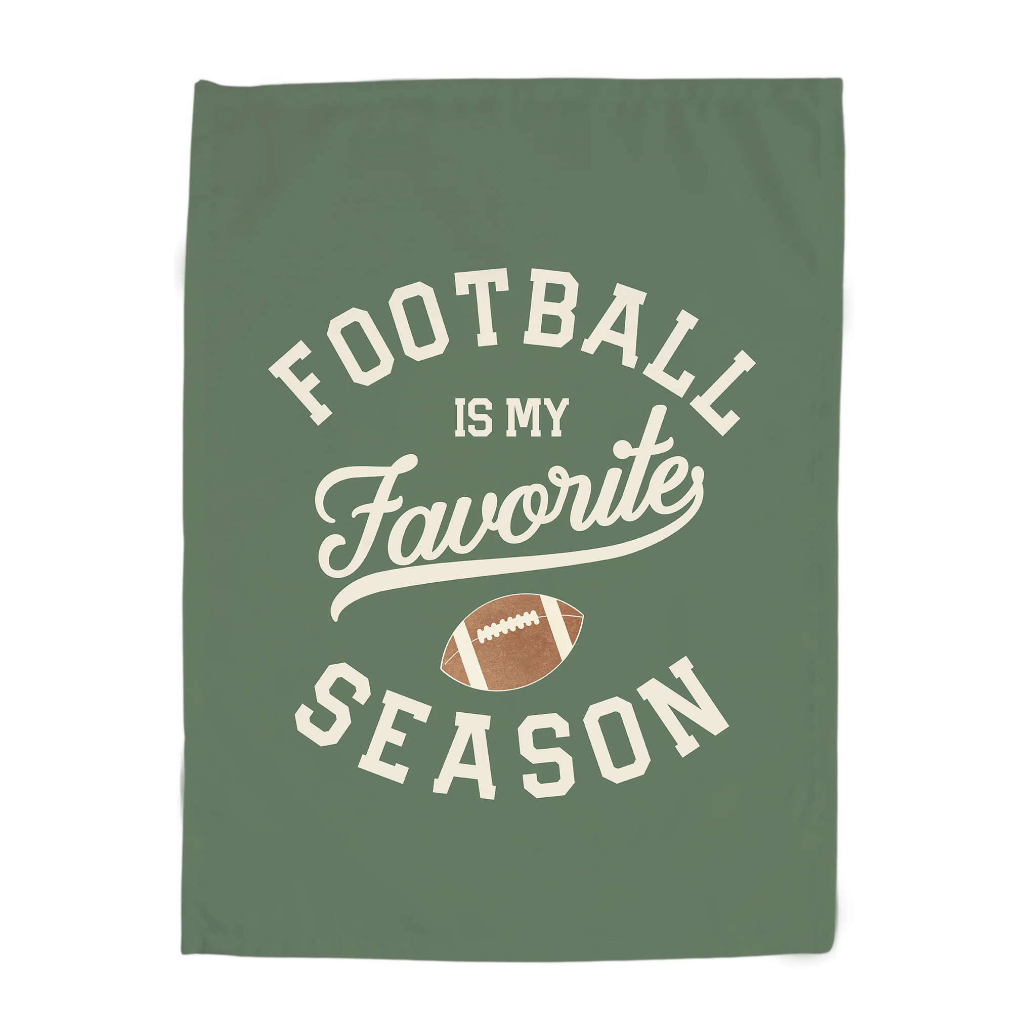 {Green} Football Is My Favorite Season Banner | Hunny Prints