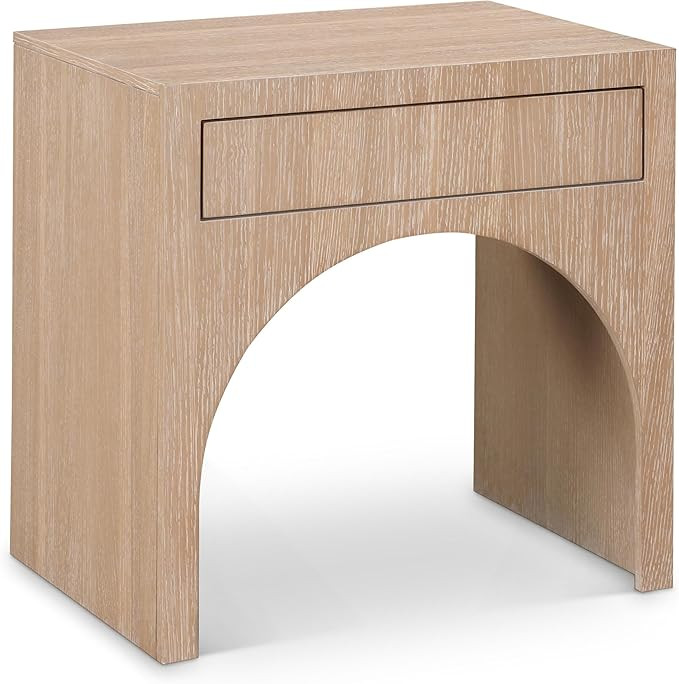 Meridian Furniture 388Oak-NS August Collection Mid-Century Modern Night Stand with Rich Natural O... | Amazon (US)