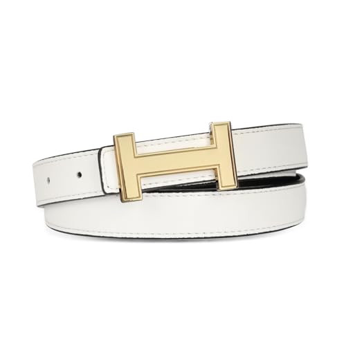 Women's Belts with Gold Buckle, Fashion Waist Band, Elegant Ladies' Belt, Gift for Women | Amazon (US)