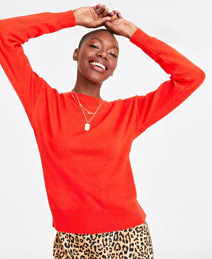 Women's Crewneck Sweater, Created for Macy's | Macy's