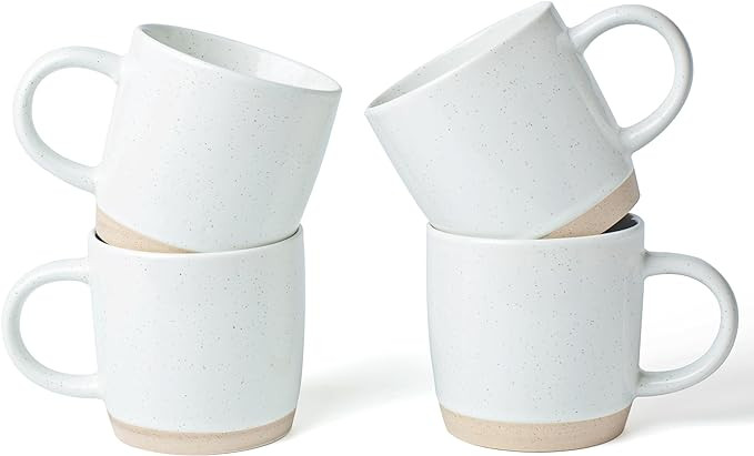 famiware Coffee Mugs for 4, 13 oz Mug Set, Dringking Cup with Handle for Coffee, Tea, Cocoa, Milk... | Amazon (US)