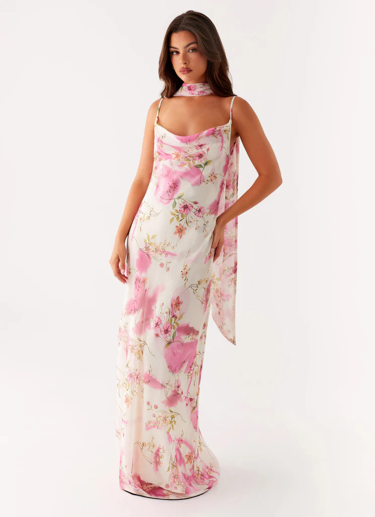 Spencer Maxi Dress - Ivory Floral Print | Peppermayo (Global)