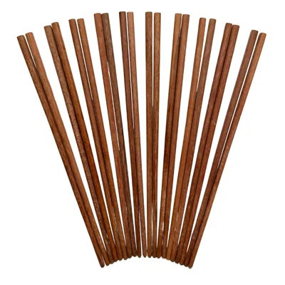 10 Pairs Natural Wooden Chopsticks Reusable, Dishwasher Safe, Healthy – Classic Chinese Style For Kitchen, Dining, Noodles & Gourmet Meals - 9.8 Inch | Wayfair North America