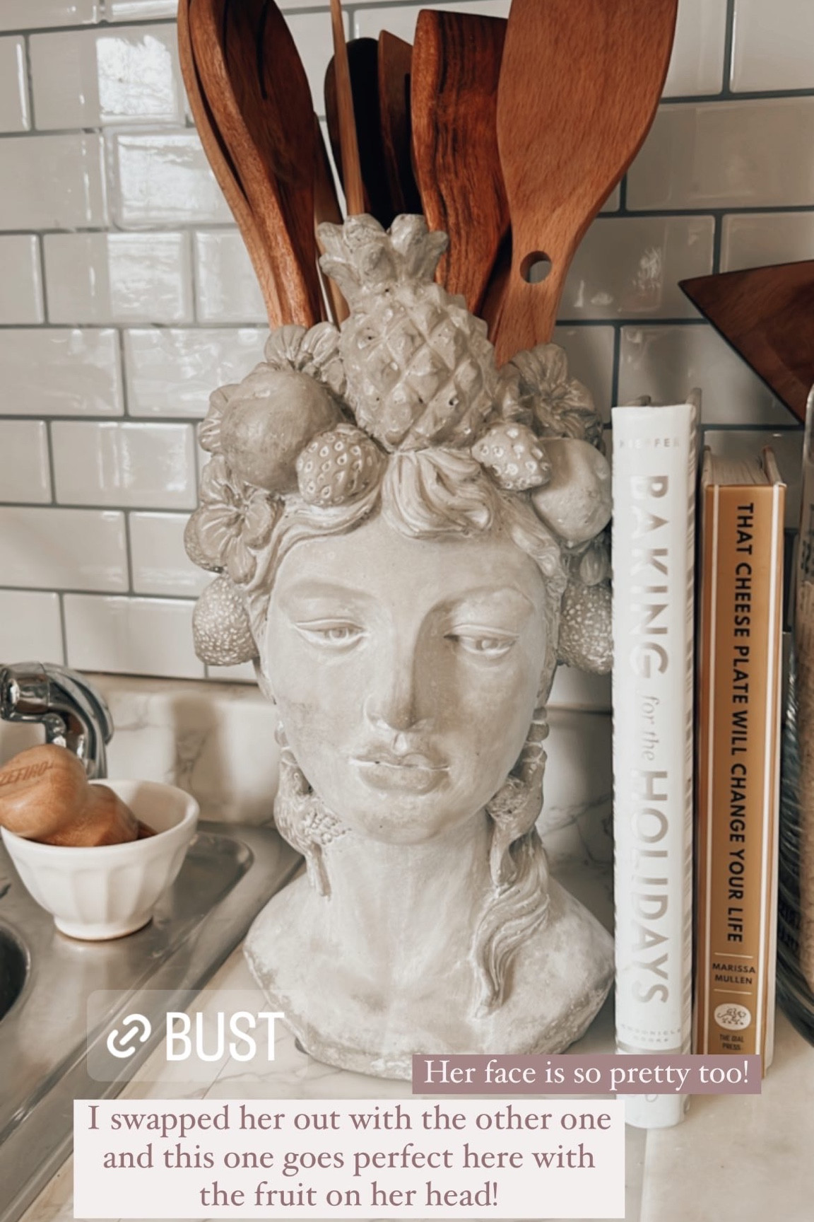 New Anthro Grecias Bust 
Love the fruit detail. Perfect for the kitchen

#LTKunder100 #LTKhome