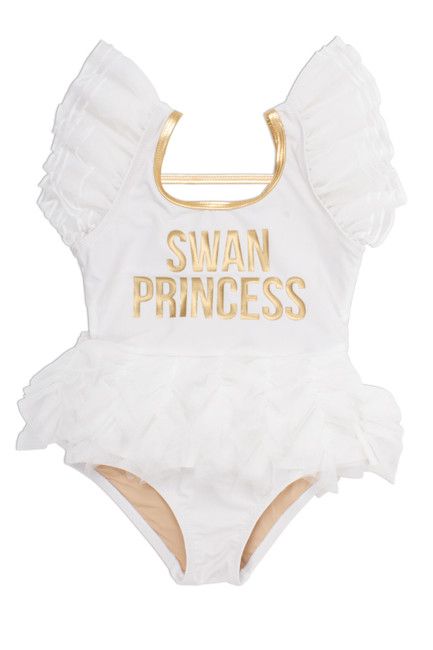 One Piece w/ Tulle Sleeves & Skirt - Swan Princess | Shade Critters