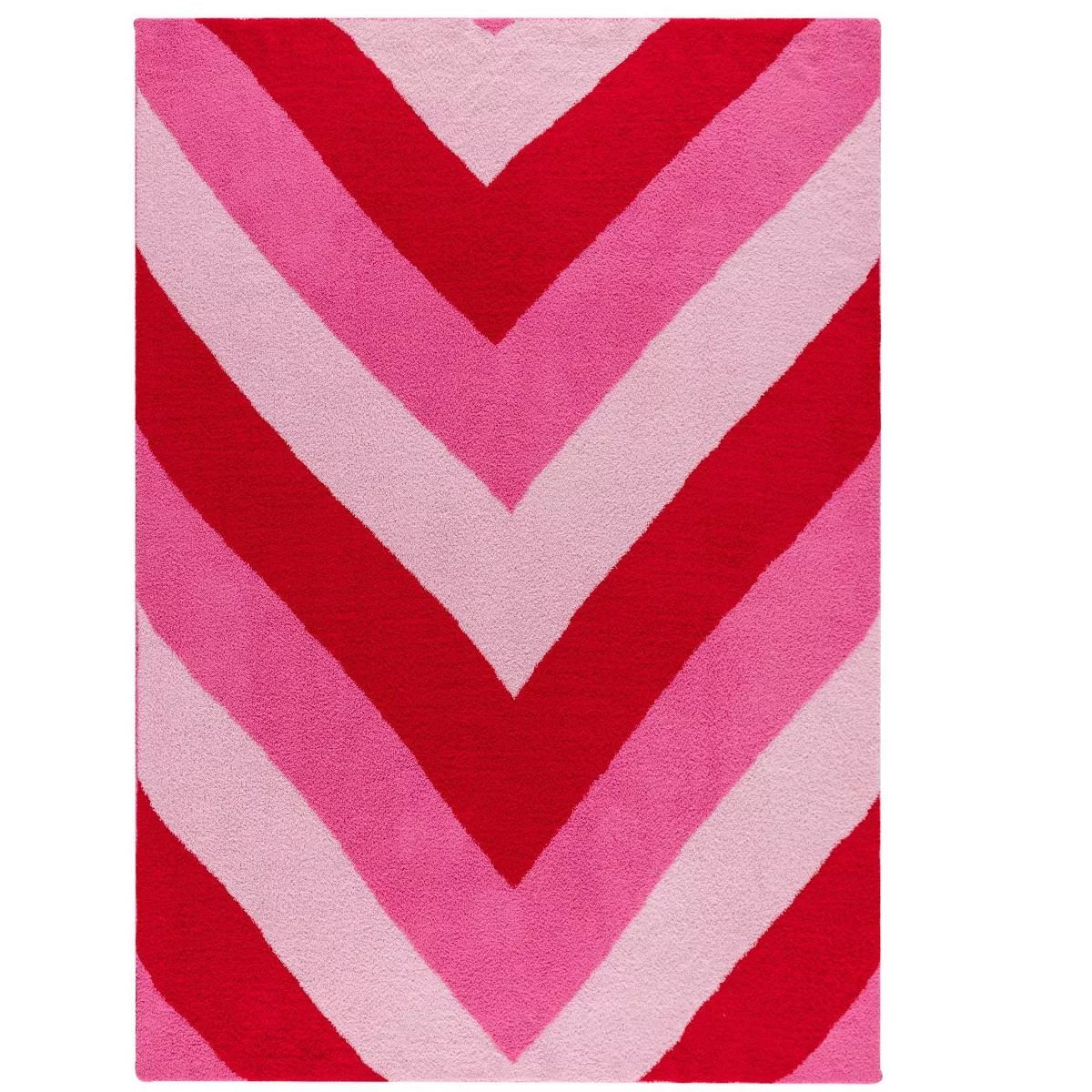 Shiraleah Pink and Red Super Soft Rowan Chevron Throw | Target