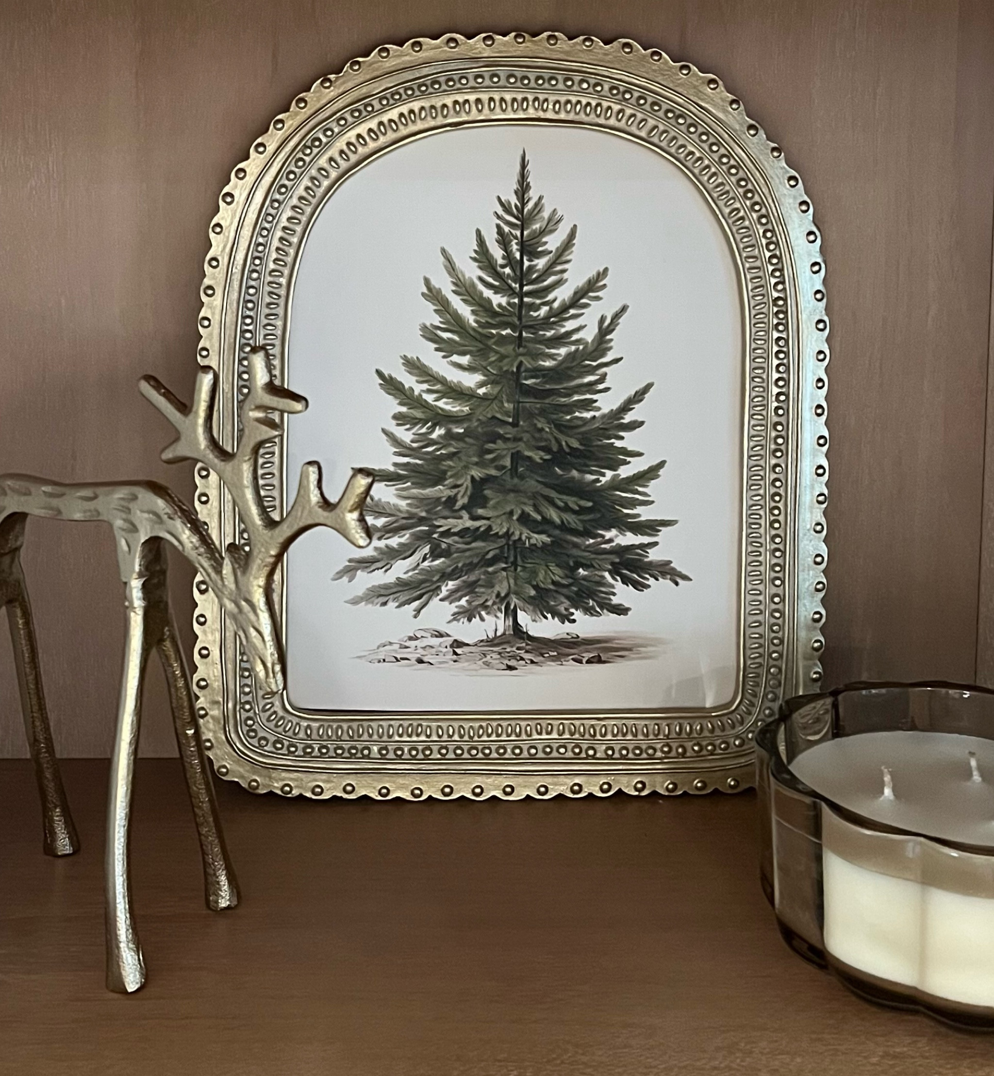 This UNFRAMED Amazon printed Christmas tree art is so pretty! It comes in two sizes (8x10 & 11x14). I found this frame at HomeGoods, but you can use any frame of your choice. 

Christmas tree / printed artwork / picture frame / amazon home / art / diy art / decor / home style 

#LTKHome #LTKFindsUnder50 #LTKHoliday