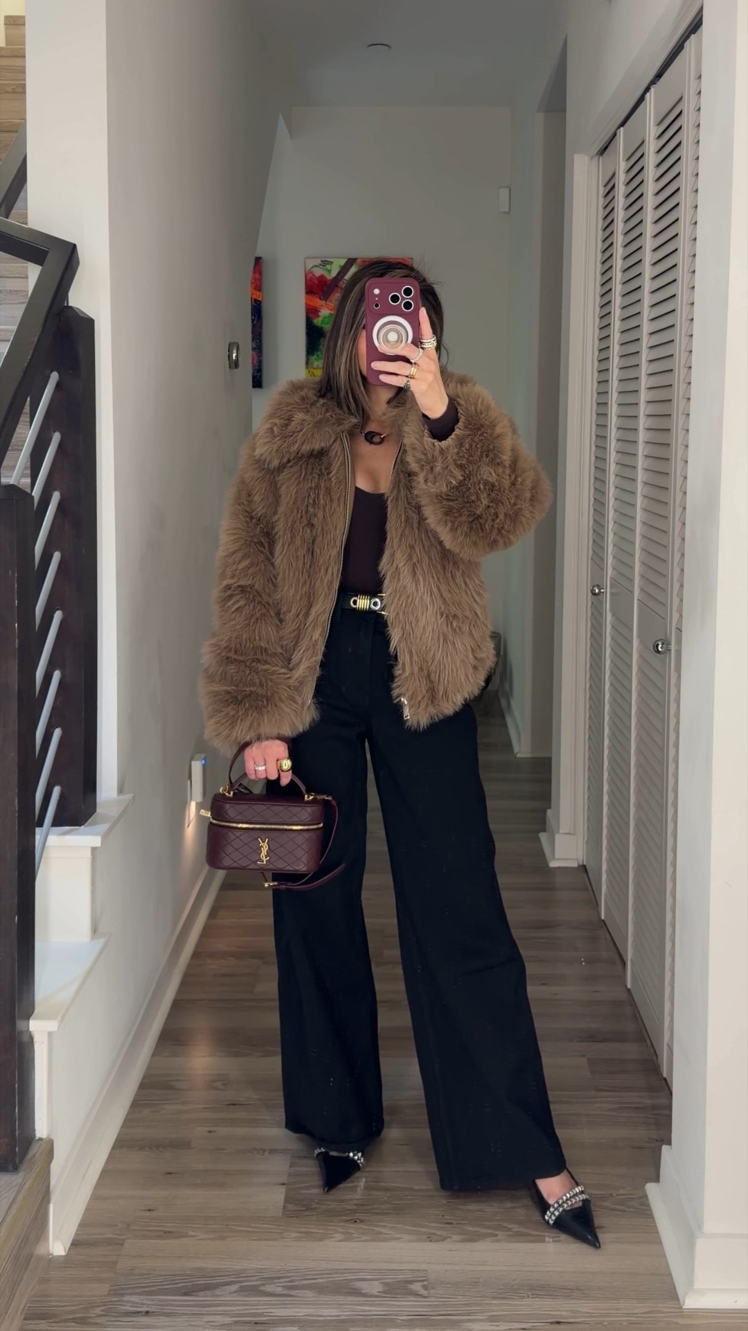 OOTD ⚡️ These wide leg jeans from Abercrombie are so good and the quality is amazing. I have it in another denim color. Styled with a deep scoop bodysuit that is flattering and all the statement jewels and belt. Plus a faux fur jacket for winter. 

OOTD, wide leg jeans, black jeans, bodysuit, statement belt, jewelry, fur jacket, The Stylizt 


#LTKFindsUnder100 #LTKFindsUnder50 #LTKootd