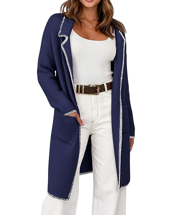 BTFBM Cardigan Coatigan Jacket Sweater Blazer | Amazon (US)