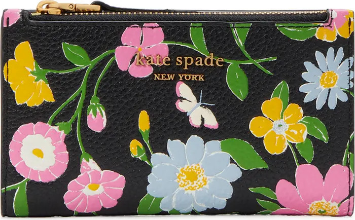 roulette floral embossed leather bifold wallet | Nordstrom