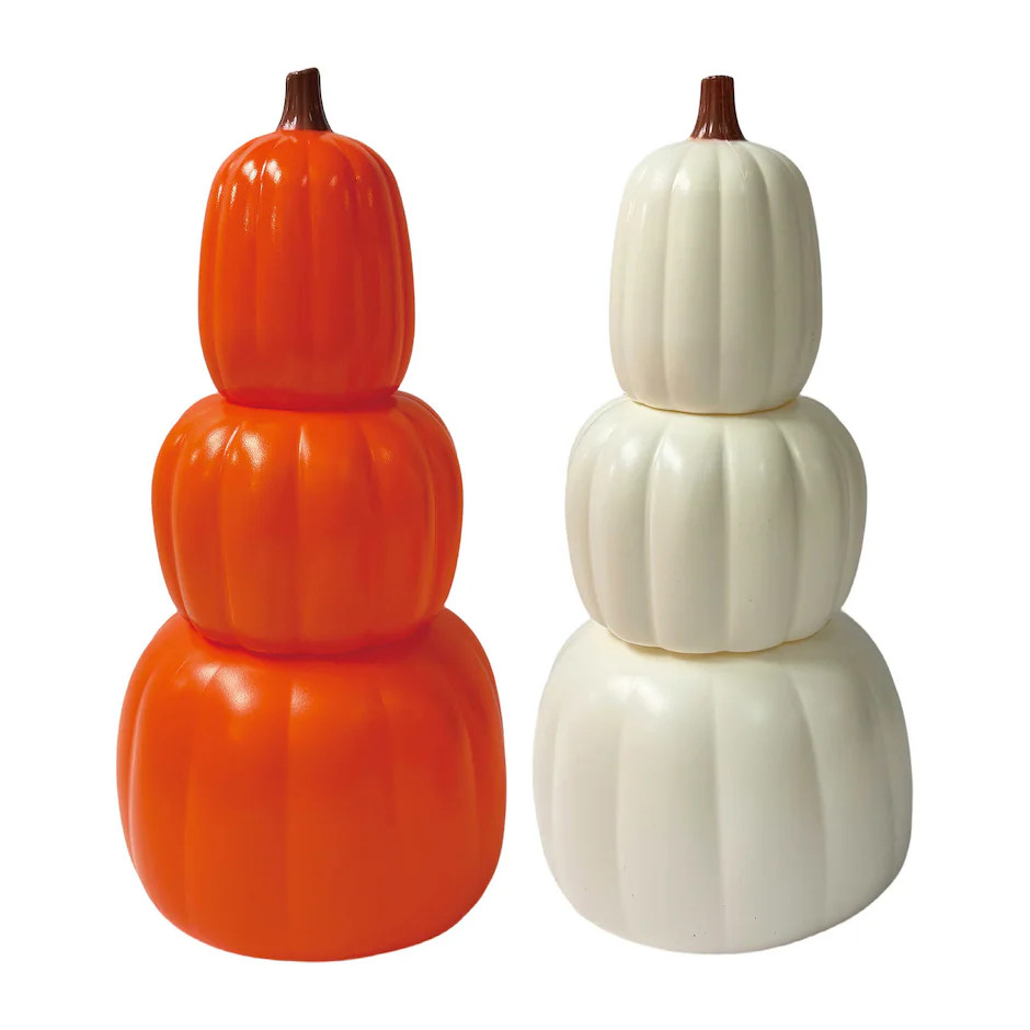 Halloween Stackable Pumpkin Decor, Assorted Colors, 1-ct. | DollarTree