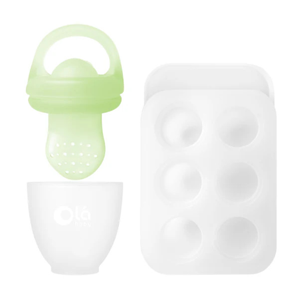 Food Feeder Set - Feeder + Freezer Tray with Lid | Olababy