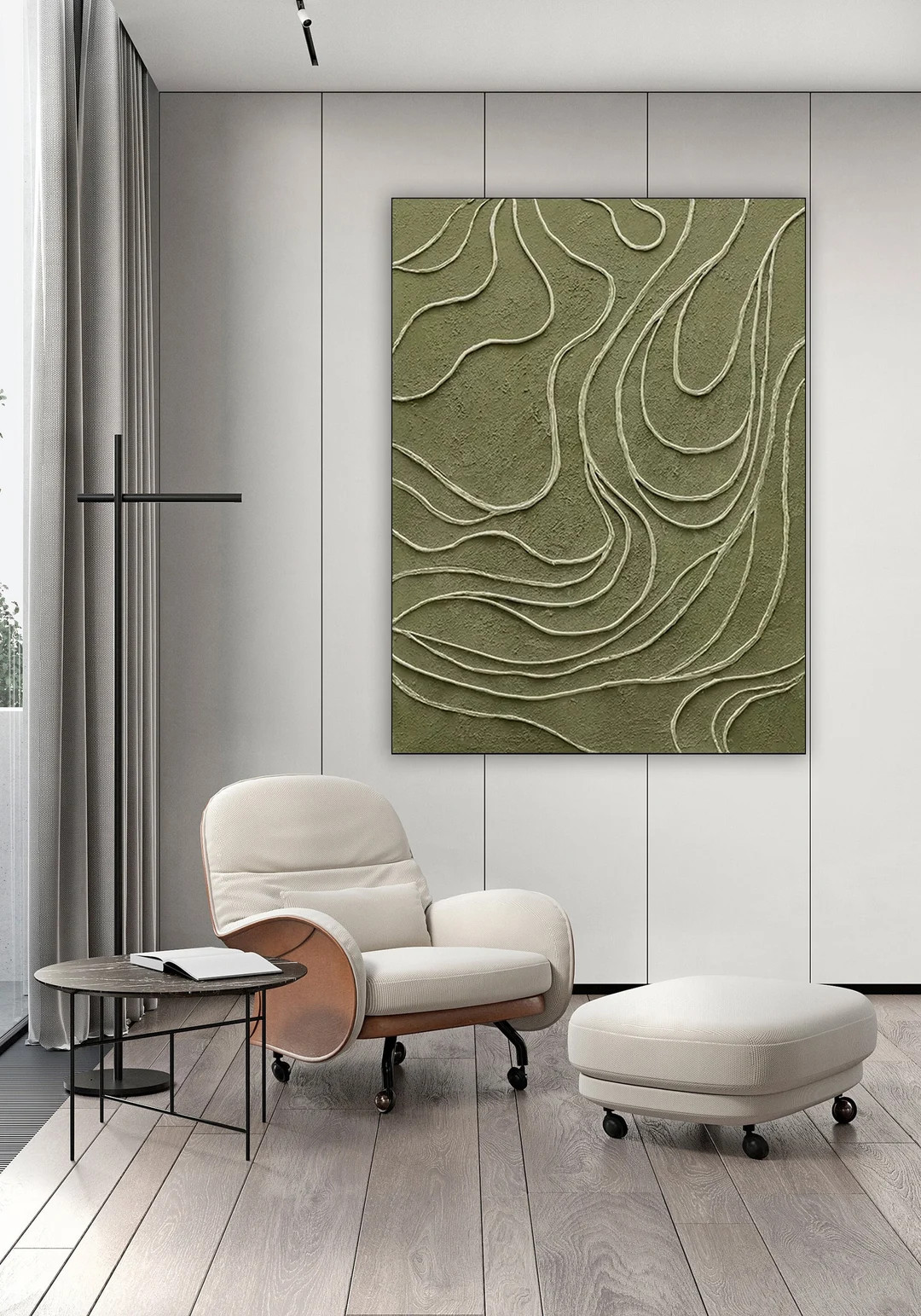 Abstract Minimalist Painting Wabi-Sabi Home Decor Original Home Art  Modern Acrylic Wall Decor Ha... | Etsy (US)