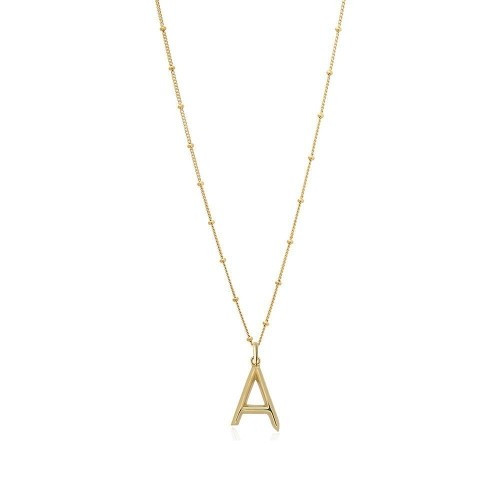 Edge Of Ember A Initial Gold Necklace | Harvey Nichols (Global)