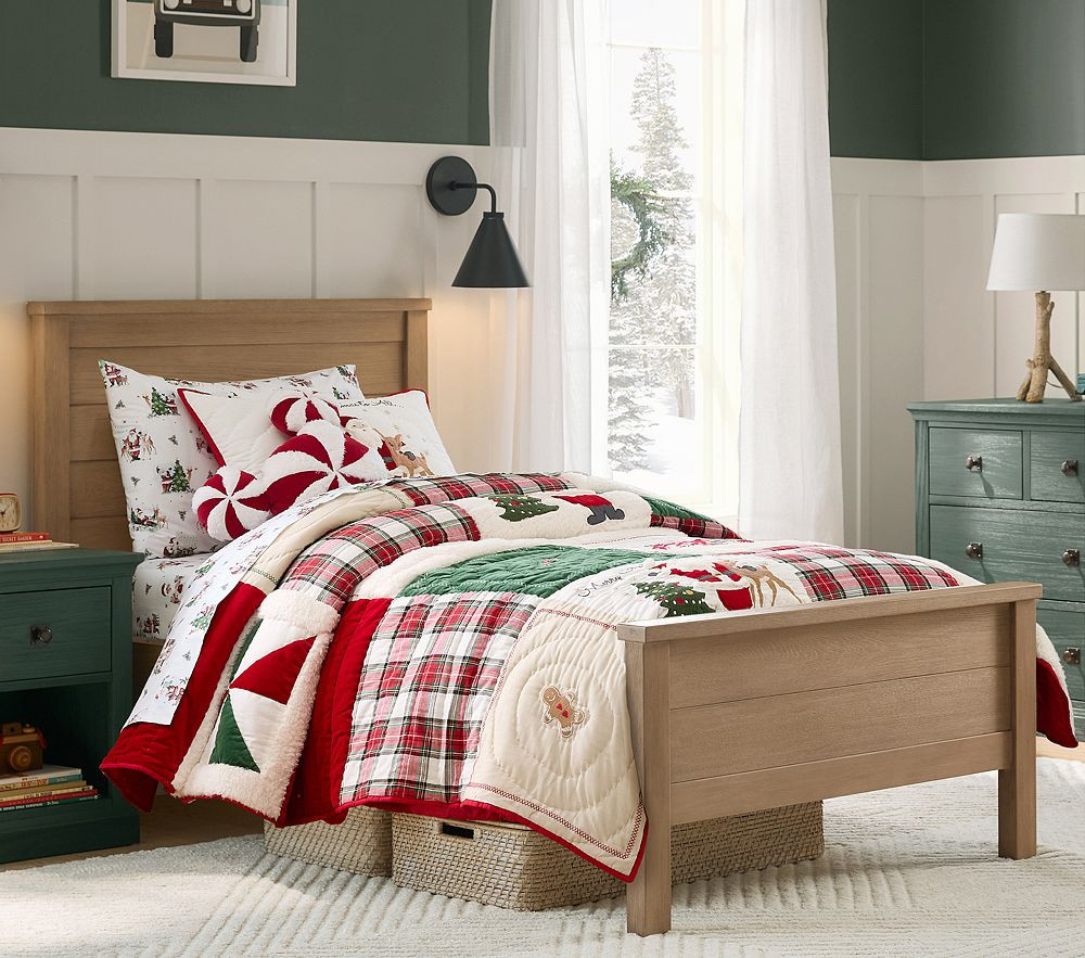 Holly Jolly Santa Standard Sham | Pottery Barn Kids