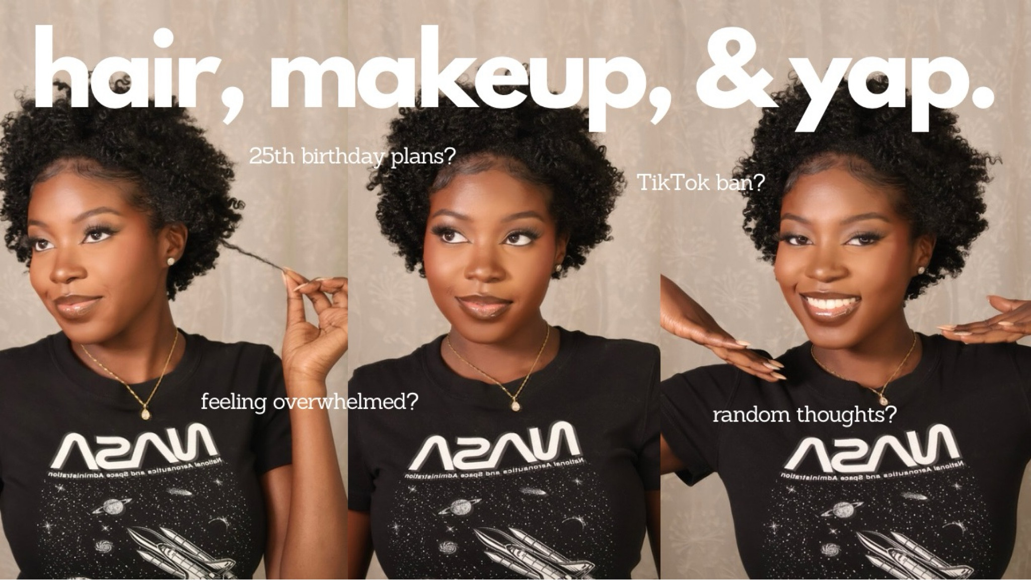 hair and makeup!! tried a twist out and unrecognizable makeup 

#LTKBeauty #LTKWatchNow #LTKFindsUnder50