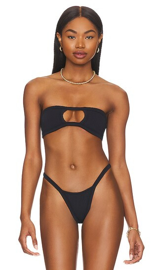 Sabrina Bikini Top in Black | Revolve Clothing (Global)