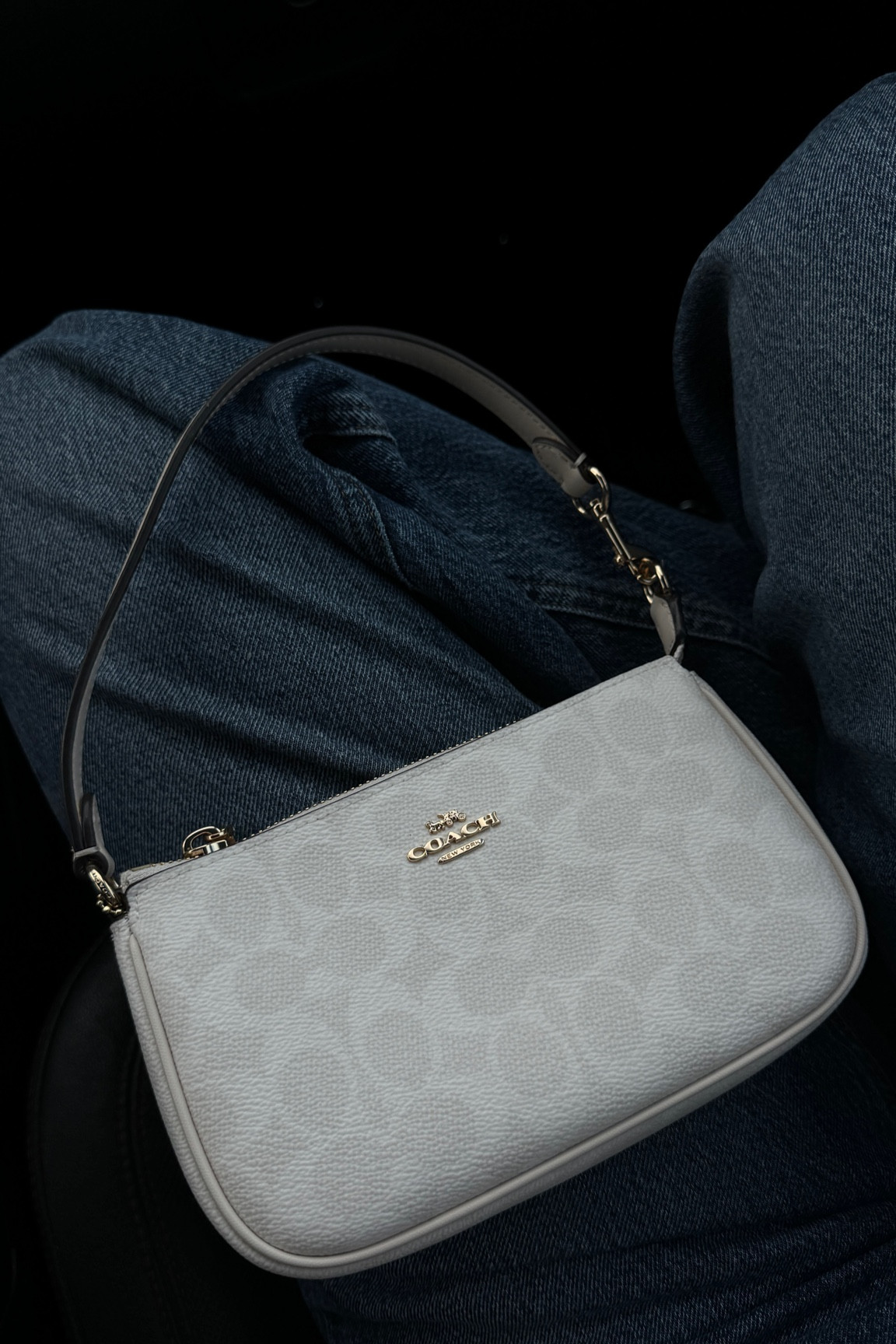 Obsessed with this Nolita 19 bag from @coach! I love this mini size and the signature print is so cute! #ad #coachoutlet 