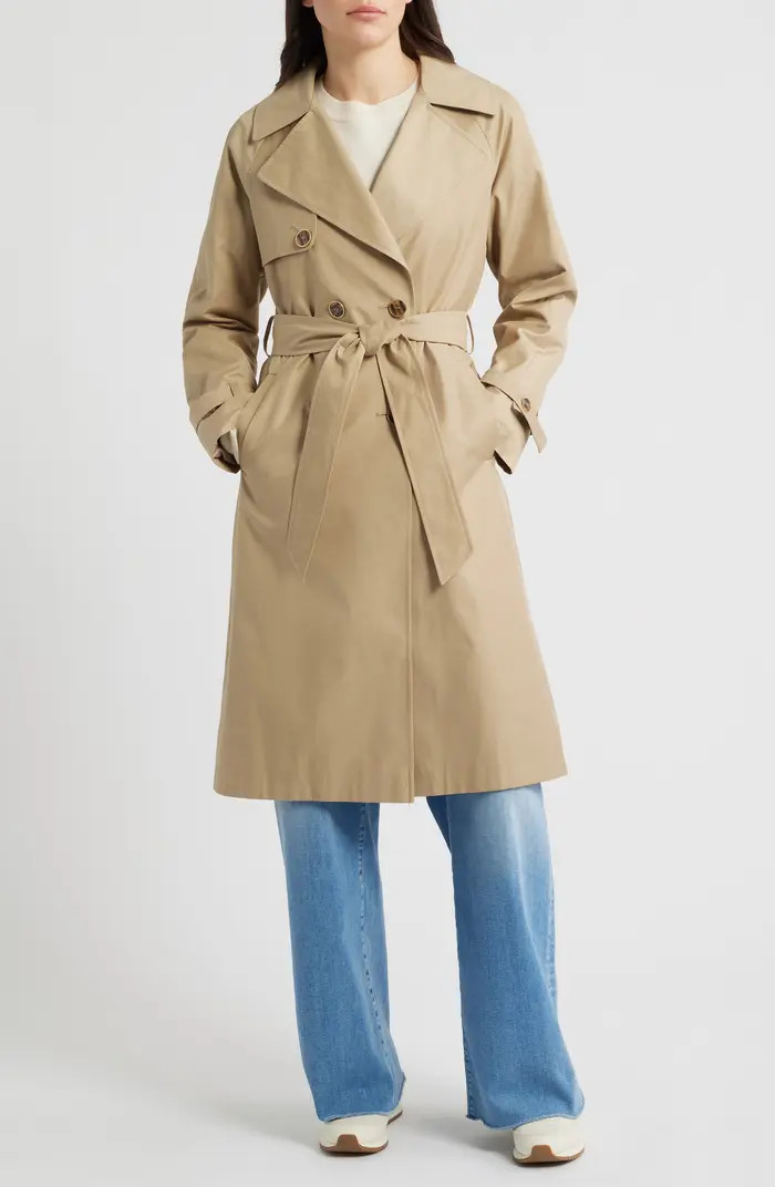 Double Breasted Water Repellent Trench Coat | Nordstrom