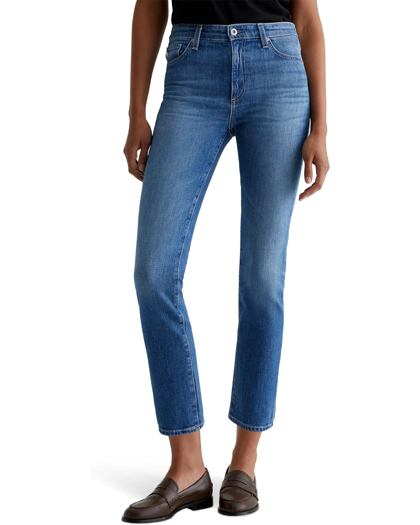 Mari Mid Rise Slim Straight Jeans in Runway | Zappos