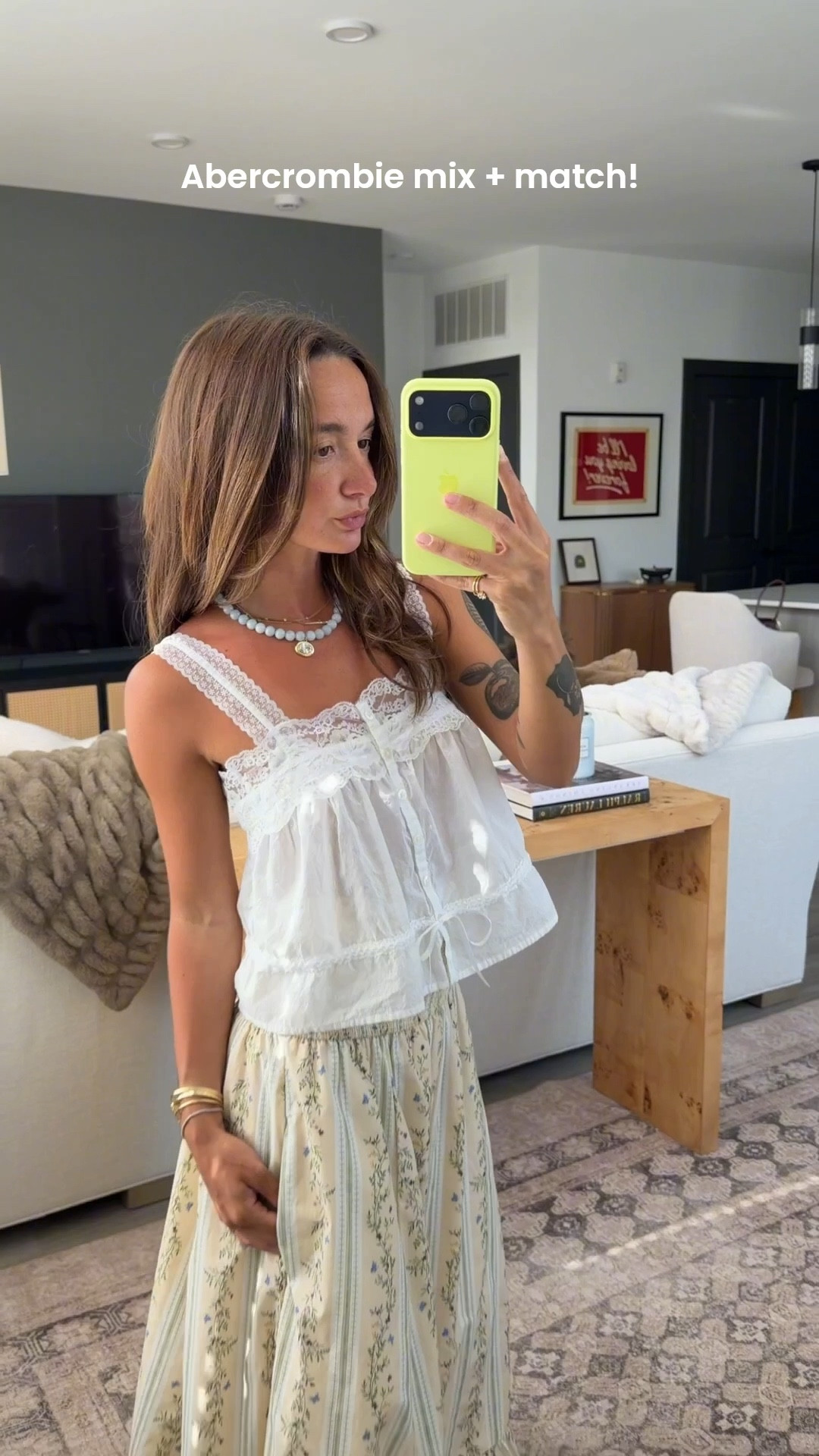 Abercrombie mix and match! Wearing XS in everything- XS petite dress/skirt, 24 short jeans!

@abercrombie #abercrombiepartner