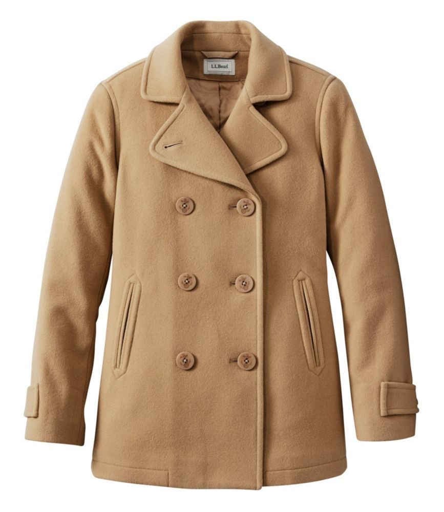 Women's Classic Lambswool Peacoat Camel 12 L.L.Bean | L.L. Bean