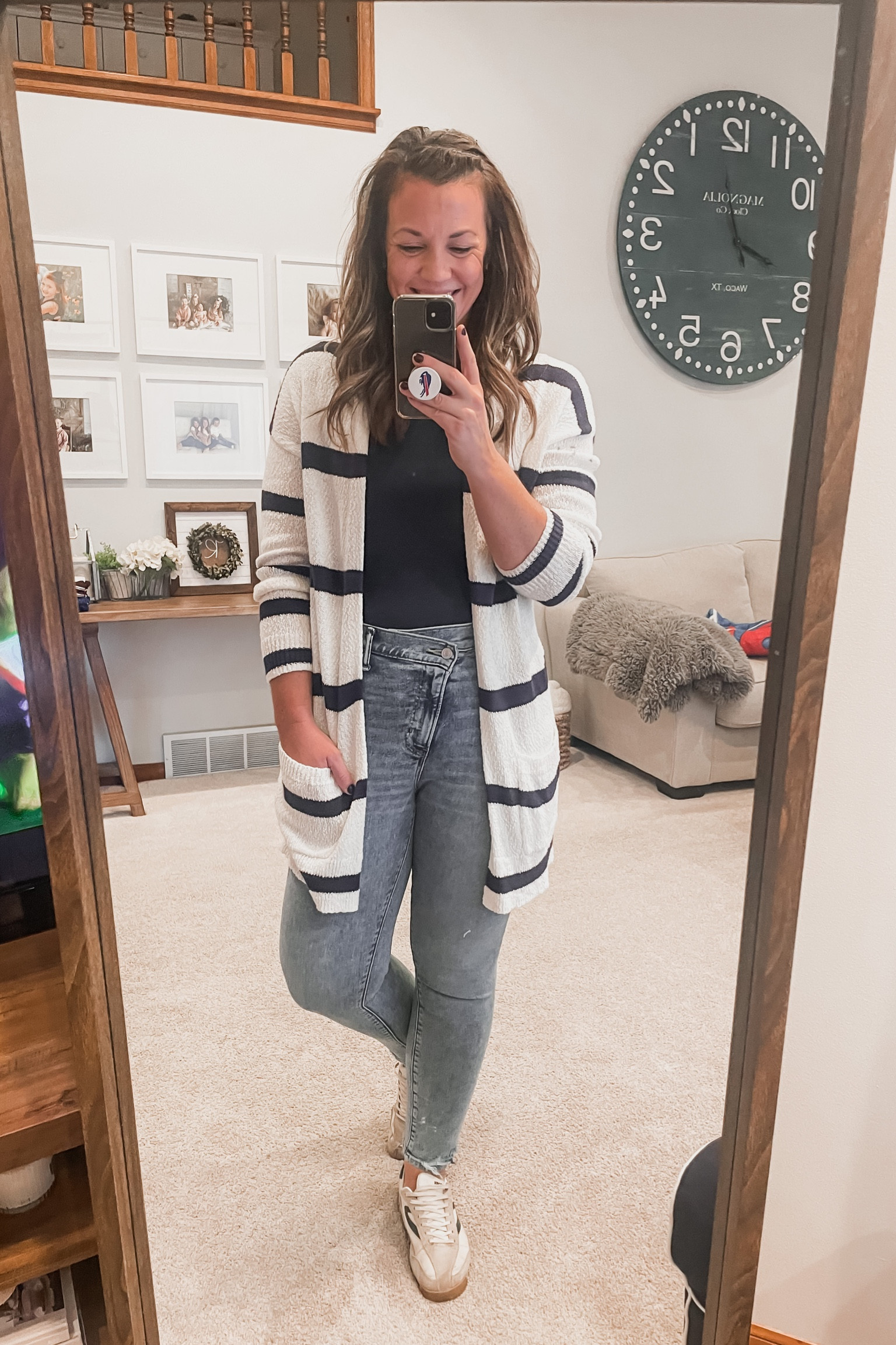 Teacher ootd comfortable jeans, Abercrombie body suit & sneakers. #teacheroutfit #substituteteacher

#LTKunder50 #LTKworkwear #LTKunder100