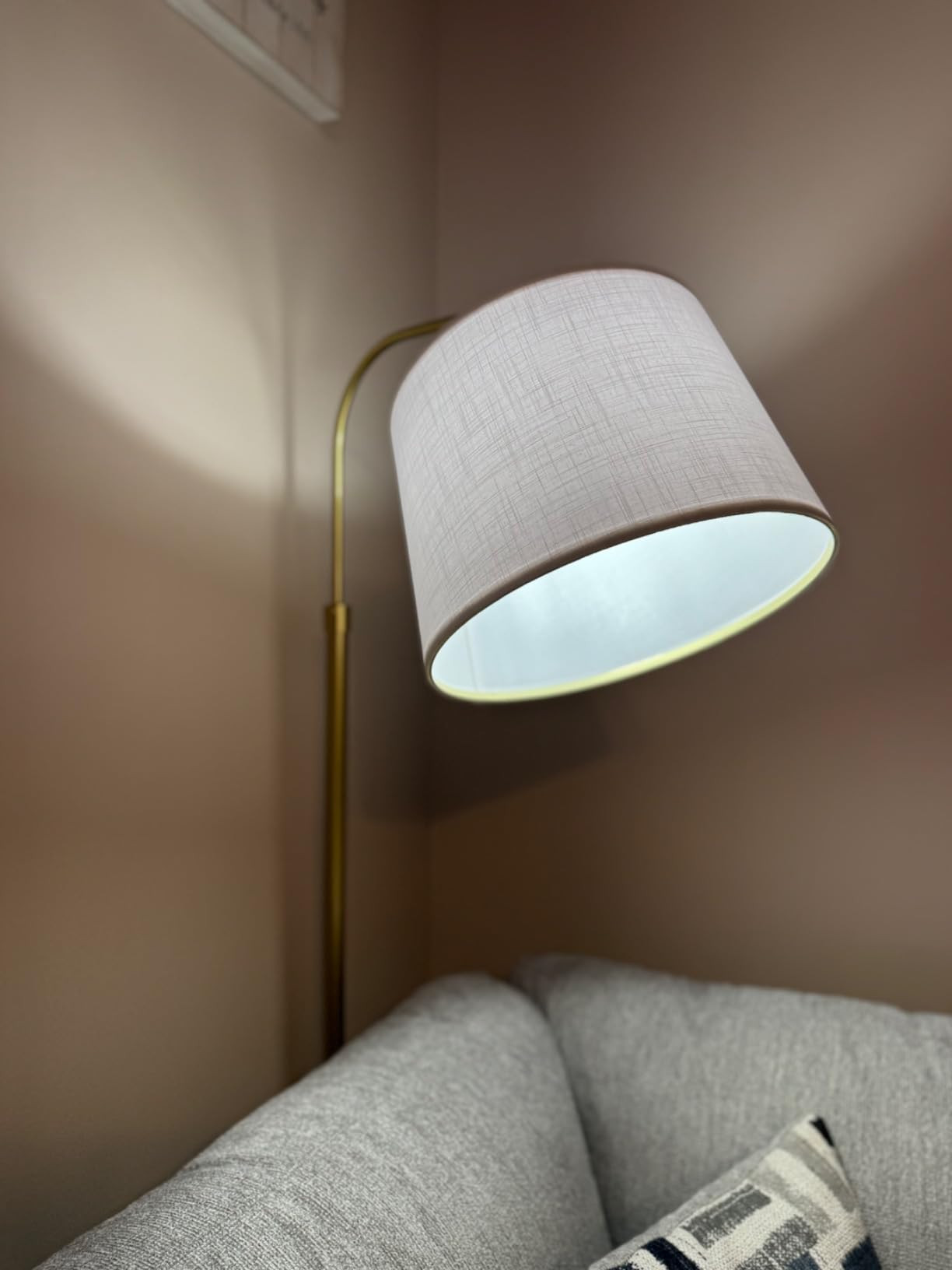 Oneach 62" Gold Floor Lamp for Living Rooms Tall Arc Standing Lamps for Bedrooms Industrial Corne... | Amazon (US)