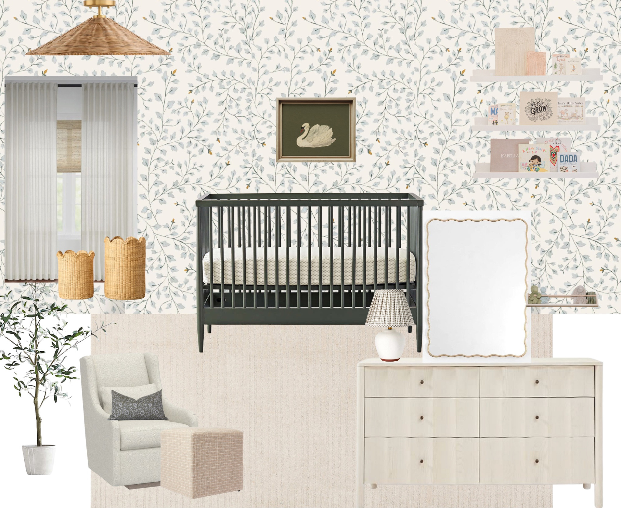 baby girl nursery plan! we still don’t know the gender but this is what i’m leaning towards if it’s a girl! love this sweet nursery 

#LTKKids #LTKHome #LTKBaby