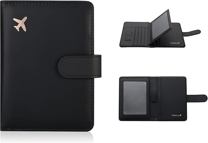 Deziliao Passport and Vaccine Card Holder Combo, PU Leather Passport Holder with Vaccine Card Slo... | Amazon (US)