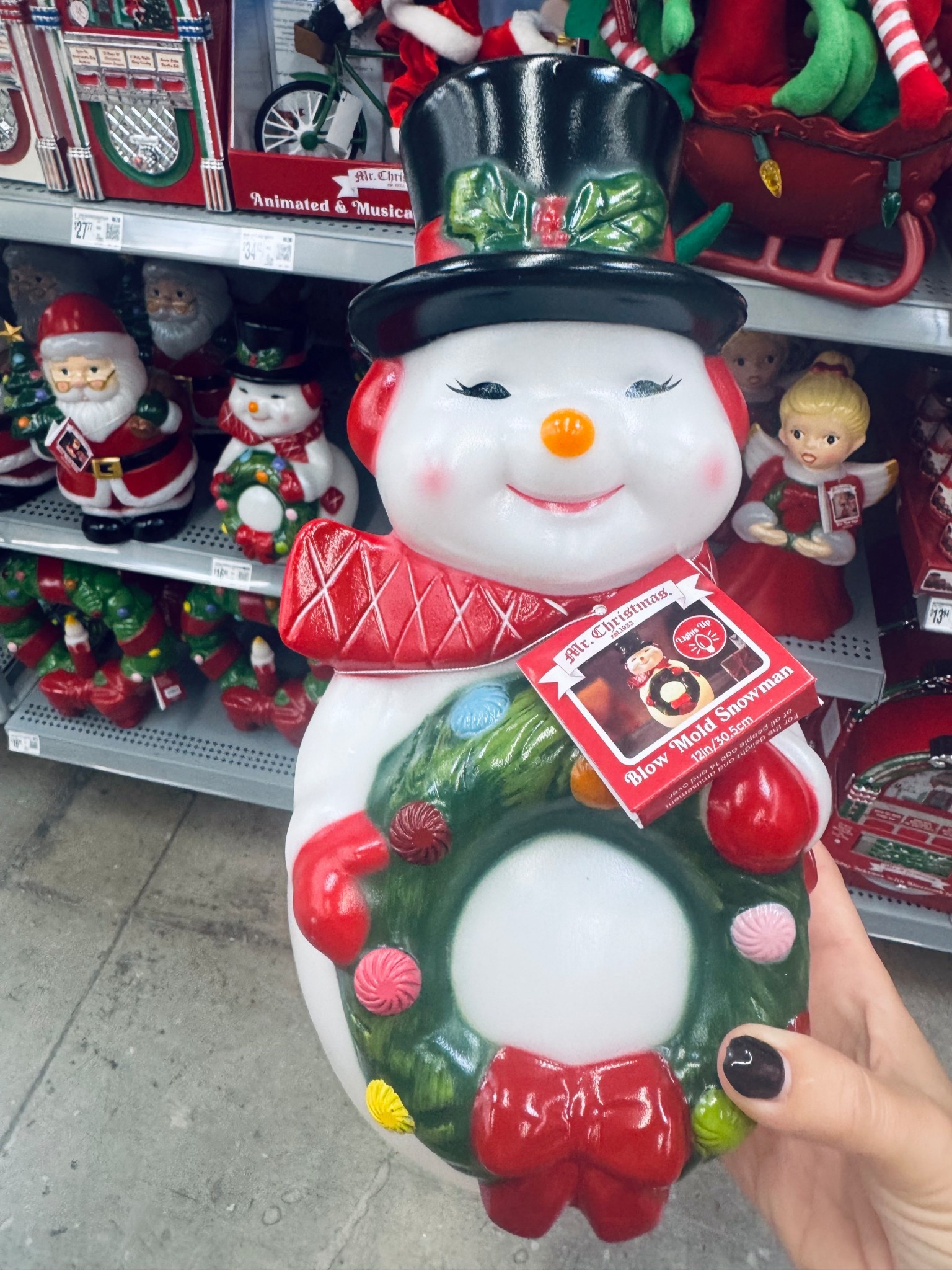 these vintage blow molds from Walmart are so cute, so many fun, nostalgic designs by Mr. Christmas 

#LTKSeasonal #LTKHome