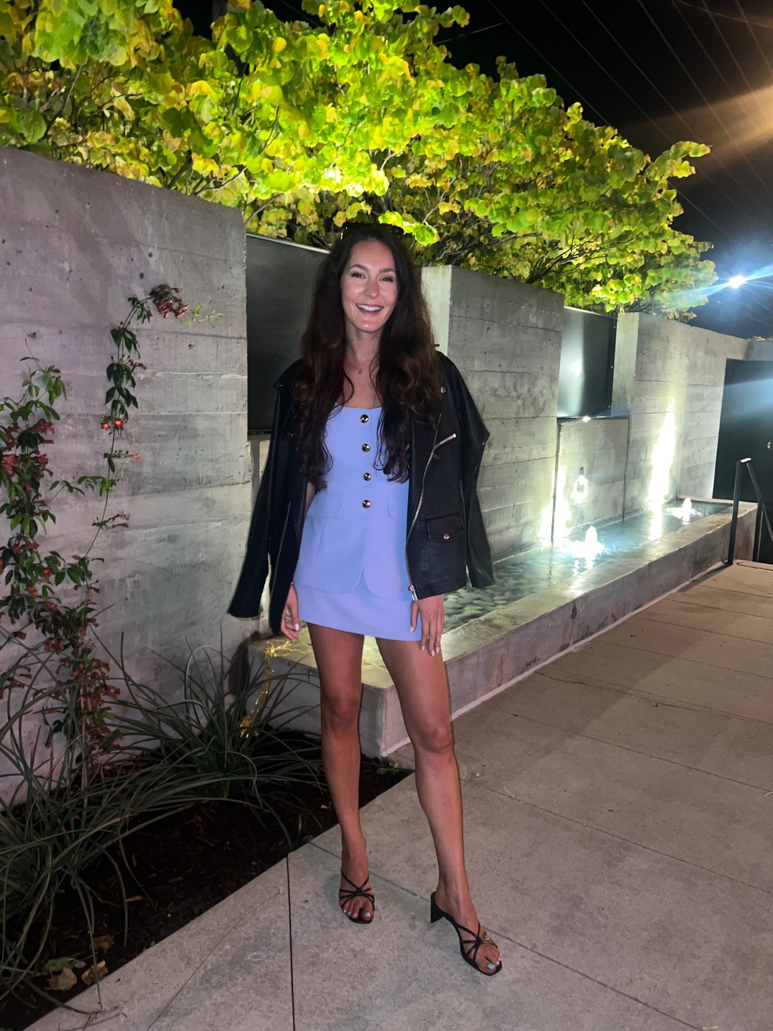 4/25 wedding guest look
Revolve find
Wedding

Amanda Uprichard romper (size S for me)
Similar black kitten heels linked 
Similar oversized leather jacket 
Cult Gaia handbag on sale 👀 


#LTKTravel #LTKShoeCrush #LTKWedding