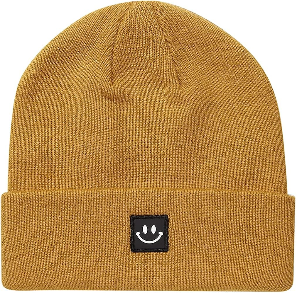 MaxNova Knit Beanie Hat with Smile Face for Men/Women | Amazon (US)