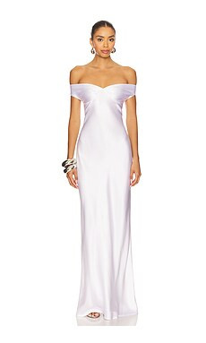 Natalie Rolt Bridget Gown in White from Revolve.com | Revolve Clothing (Global)